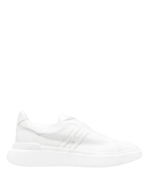 M Slip On Sneaker White Leather