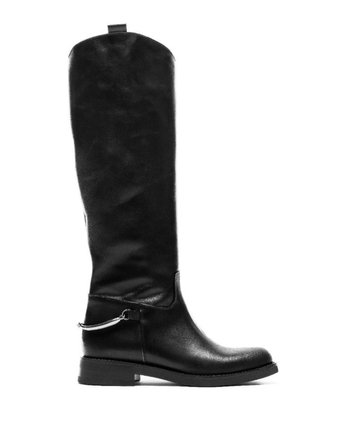 Spur Black Leather