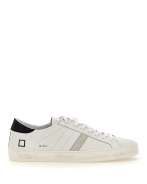 W Hill Low Tennis White/Black Leather