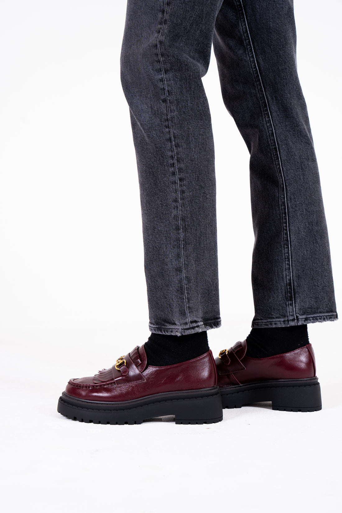 Perry Burgundy Leather