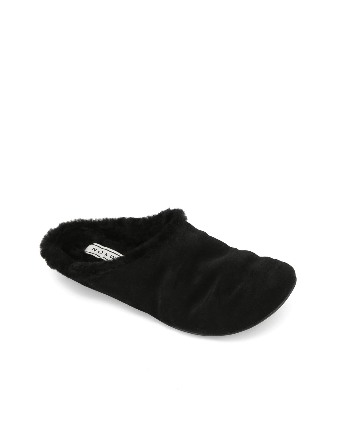 Priya Fur Black Suede