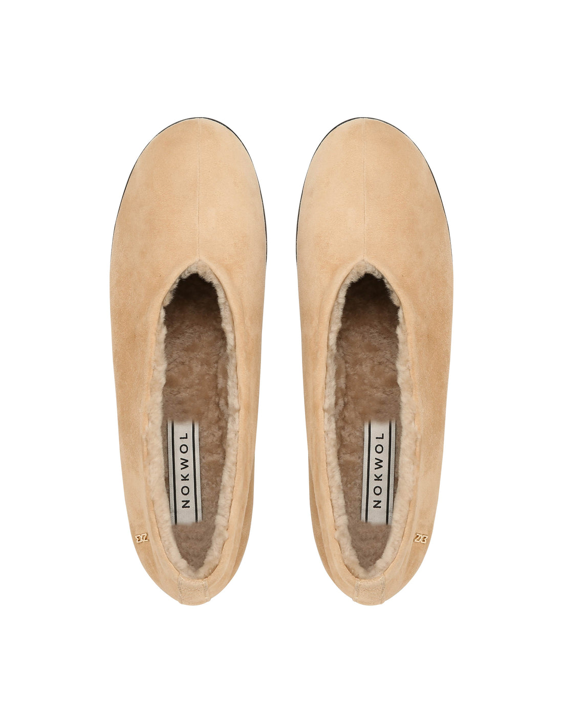Rina Fur Beige Suede