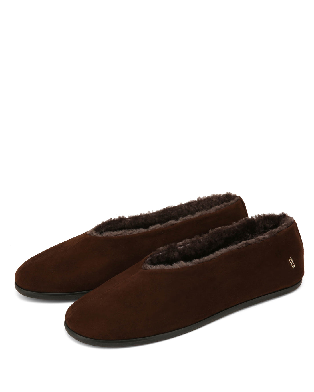 Rina Fur Brown Suede