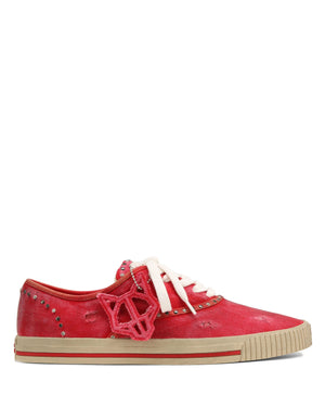 The Sailing Sneaker Red Canvas