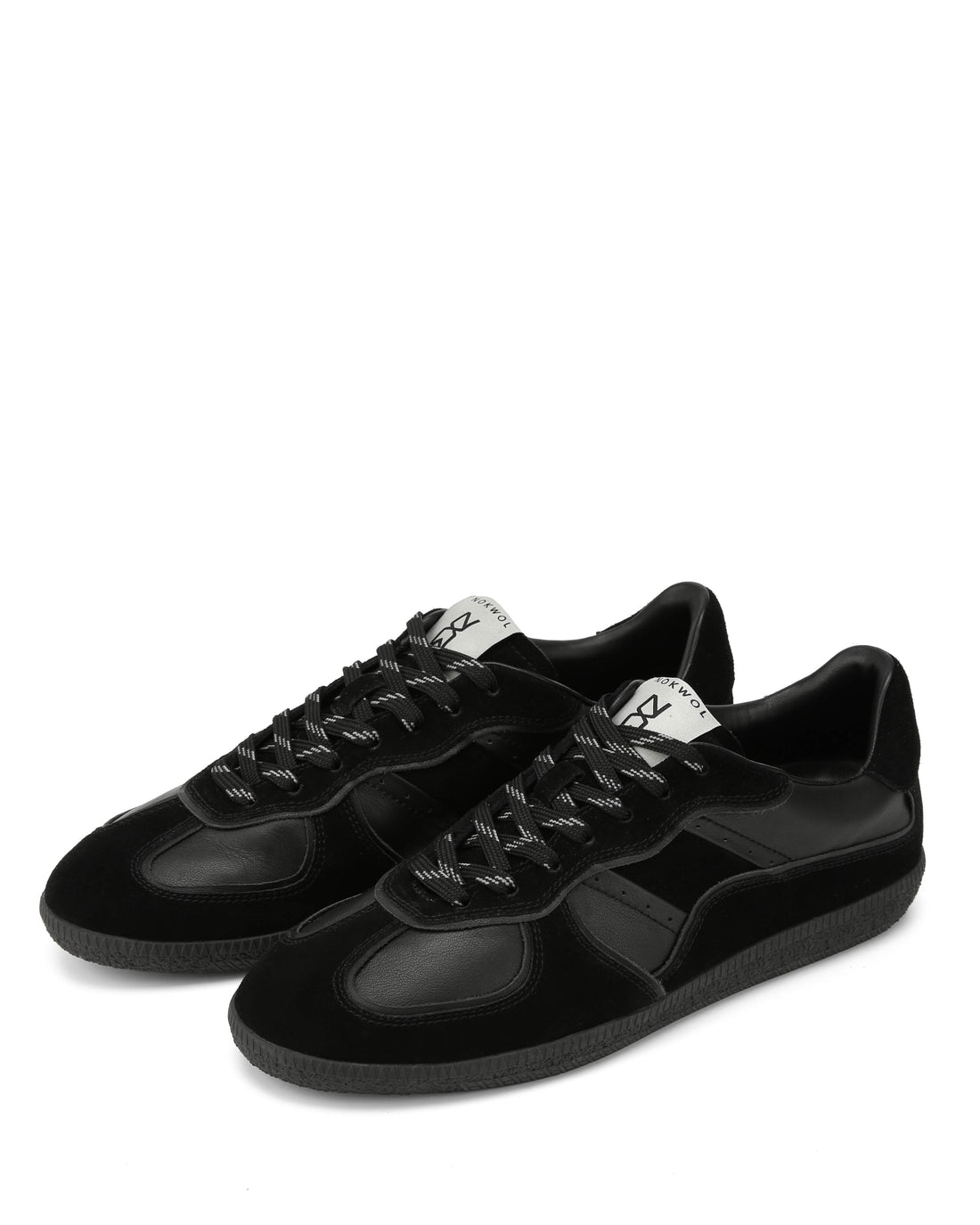 September-M Double Black Suede/Leather