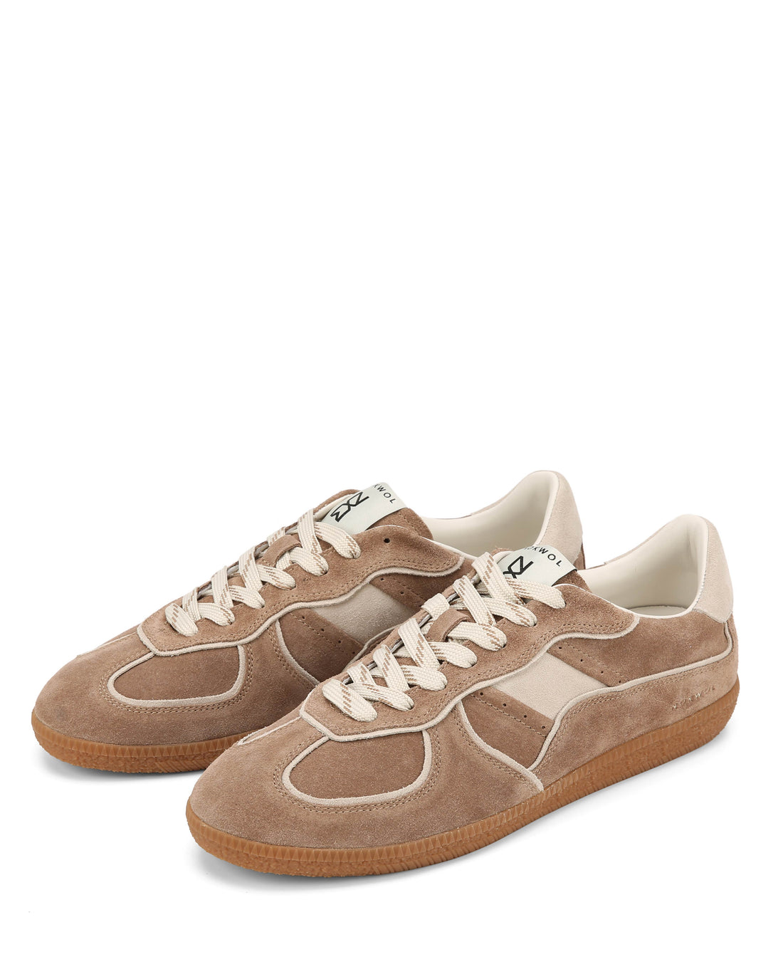 September-M Mushroom/Off White Suede