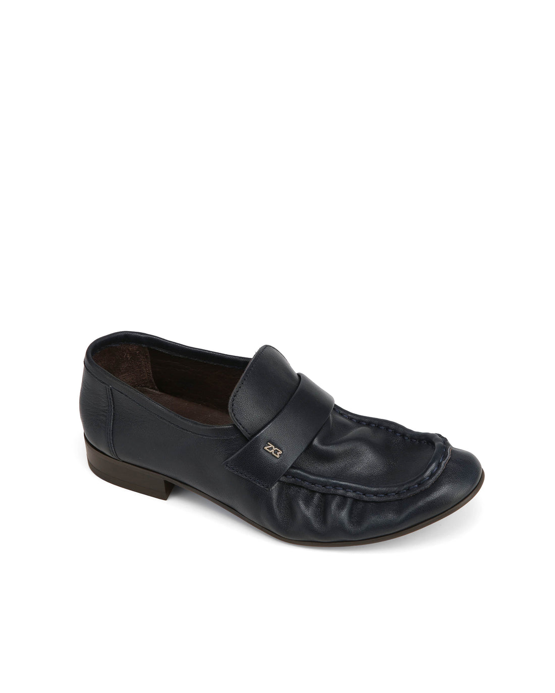 Swifty Navy Glazed Leather