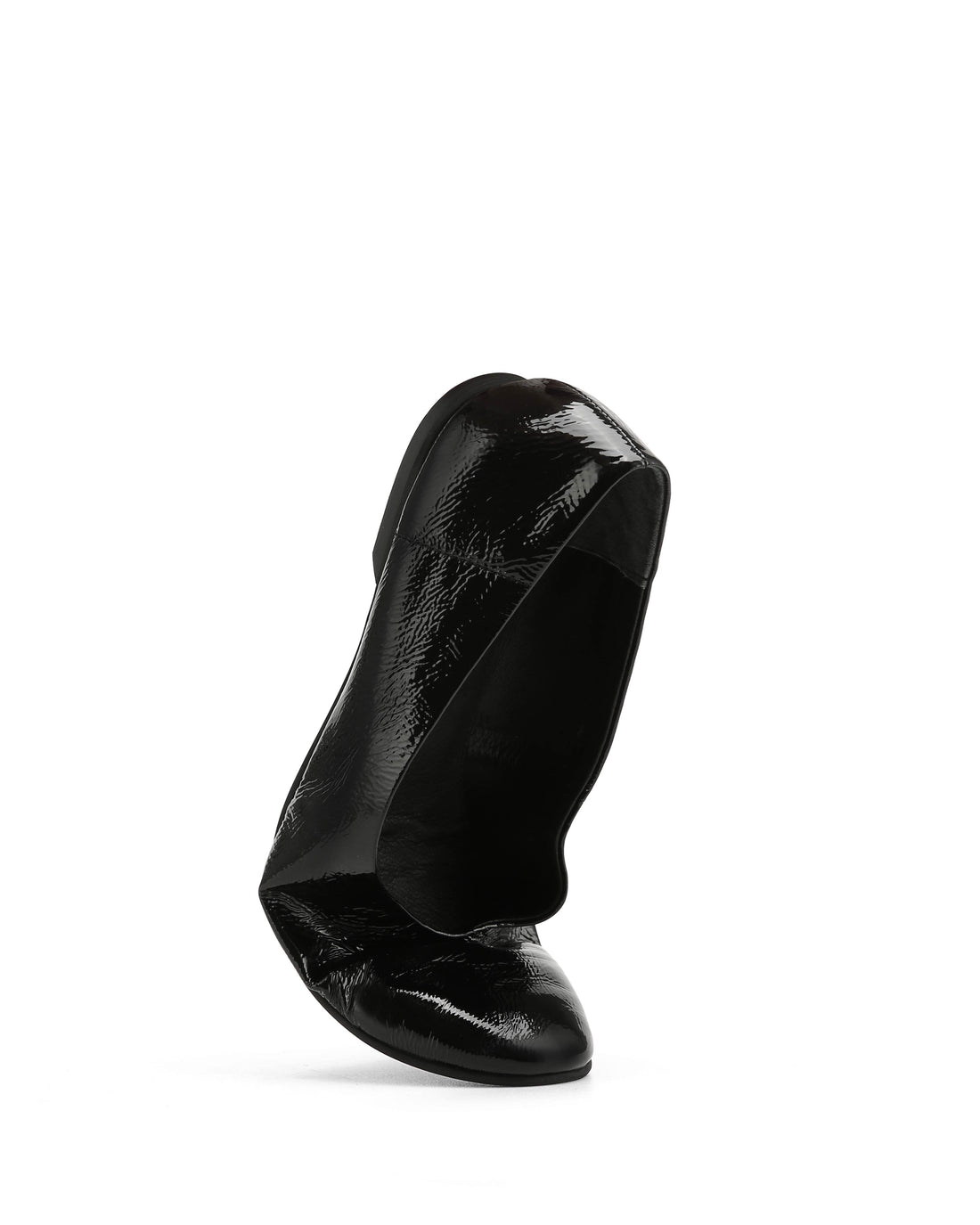 Tamsin Black Crinkle Patent