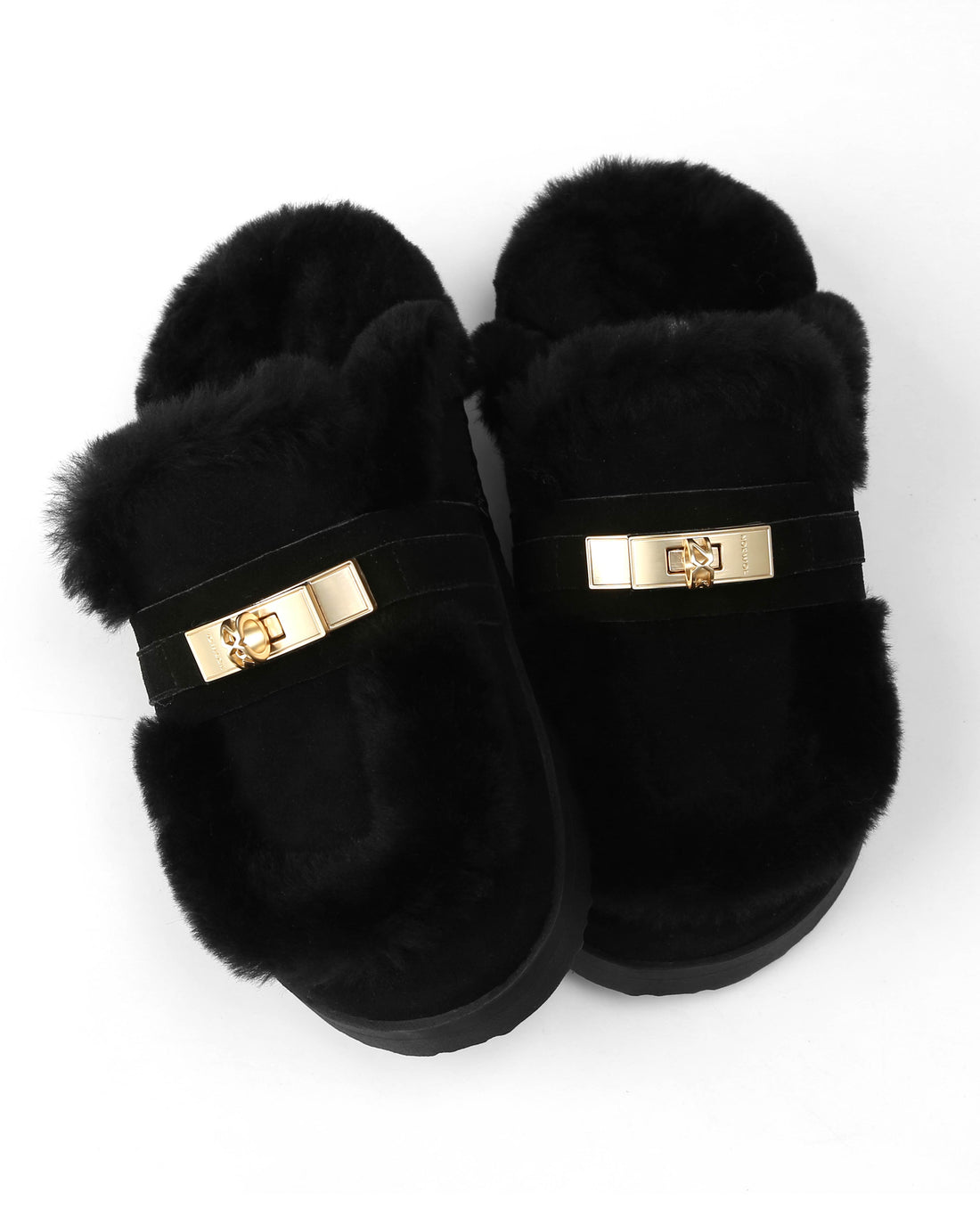 Toby Fur Black Suede