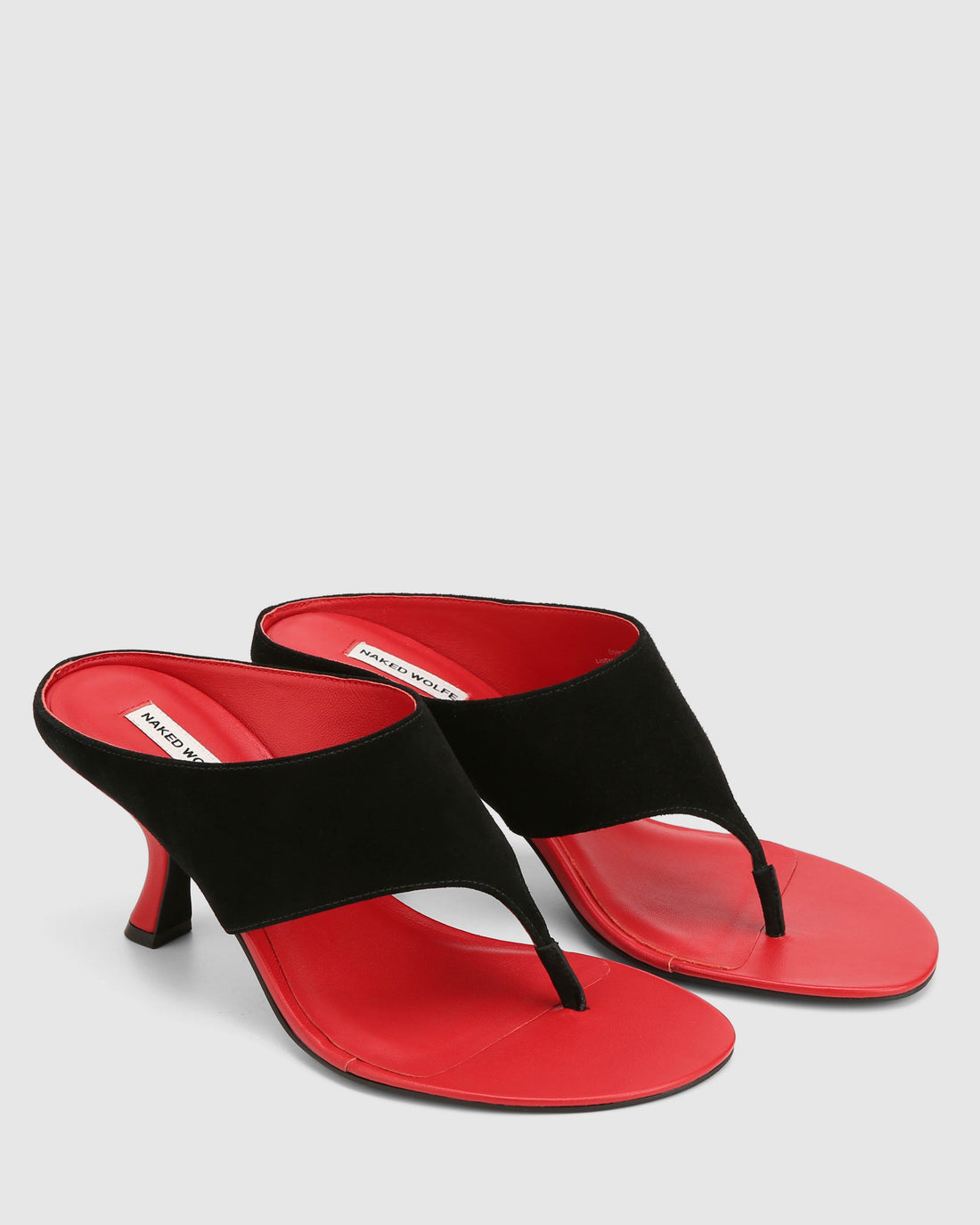 Mercer Black/Red Suede