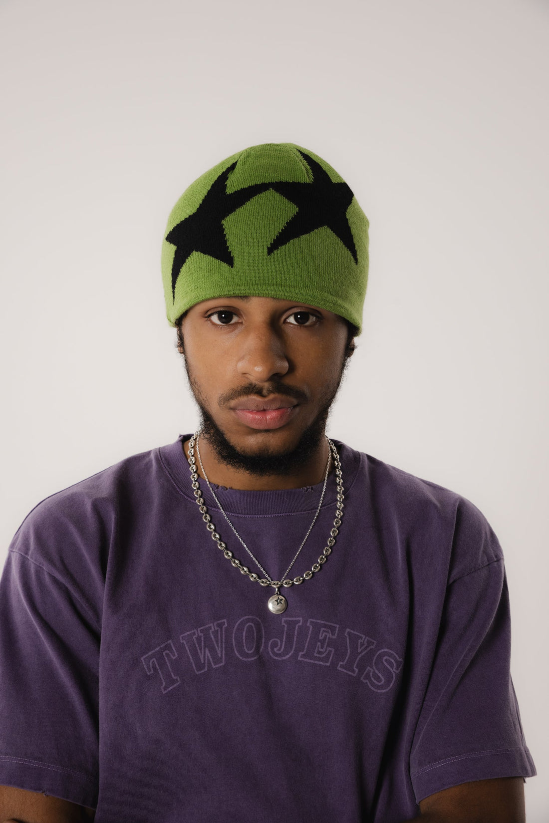 Reversible Icon Black/Green Beanie